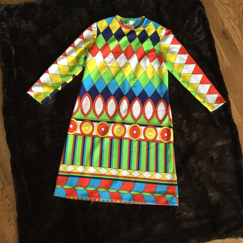 Vintage Semon Frelich 70s Hipster Dress